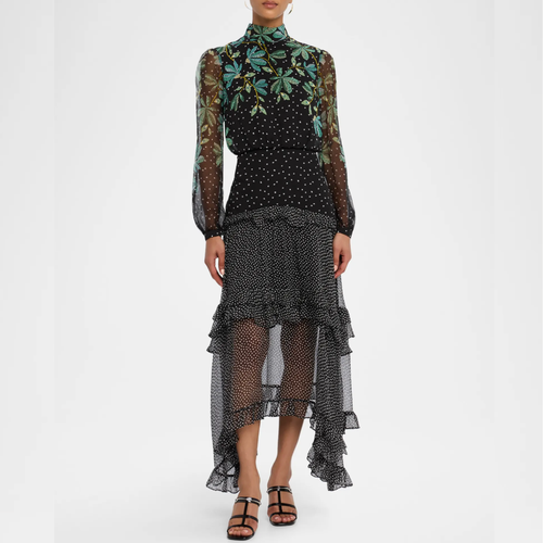 Saloni Jolie-C Dress - Pelta Garden