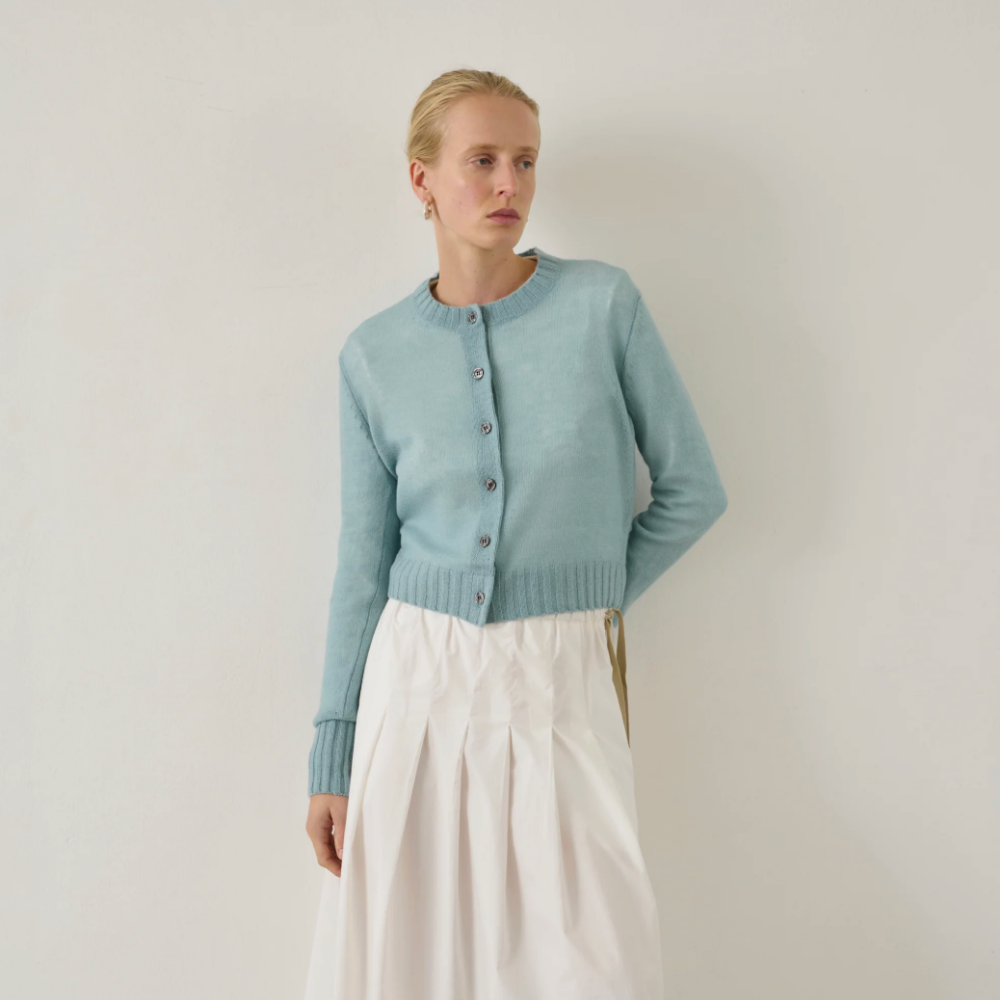 Soeur Griffith Cardigan - Bleu Celadon