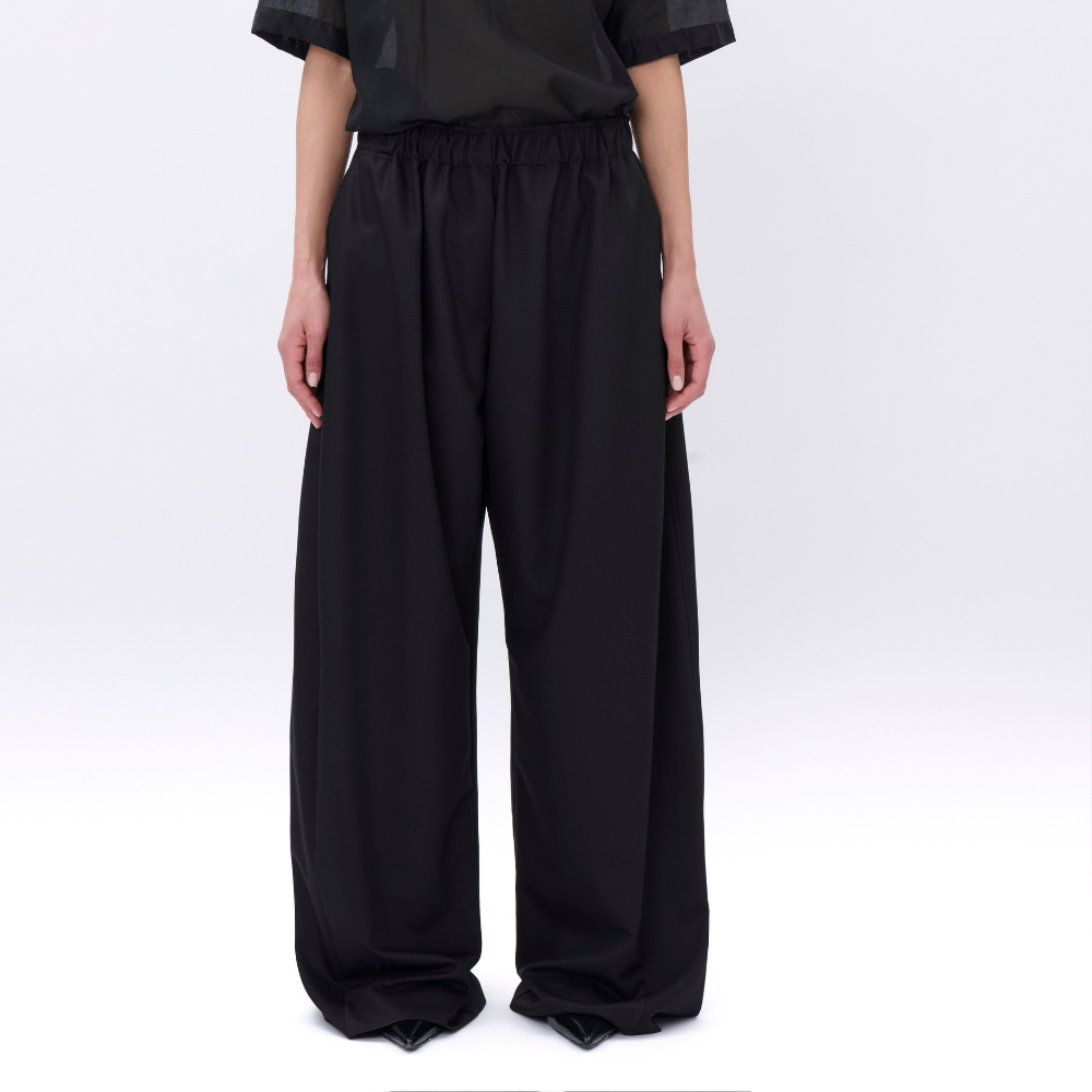 TheLatest Dora Trousers - Black Cotton