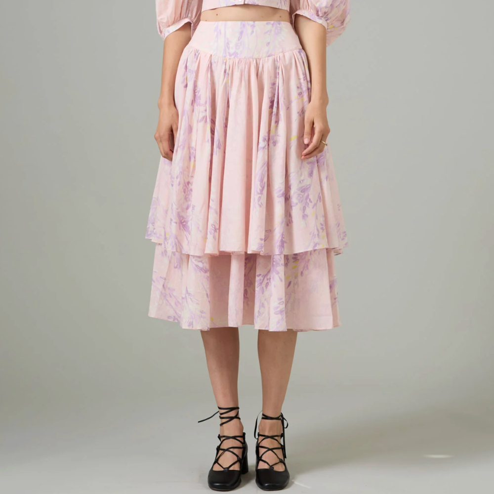 Thierry Colson Constance Skirt - Pink Wisteria