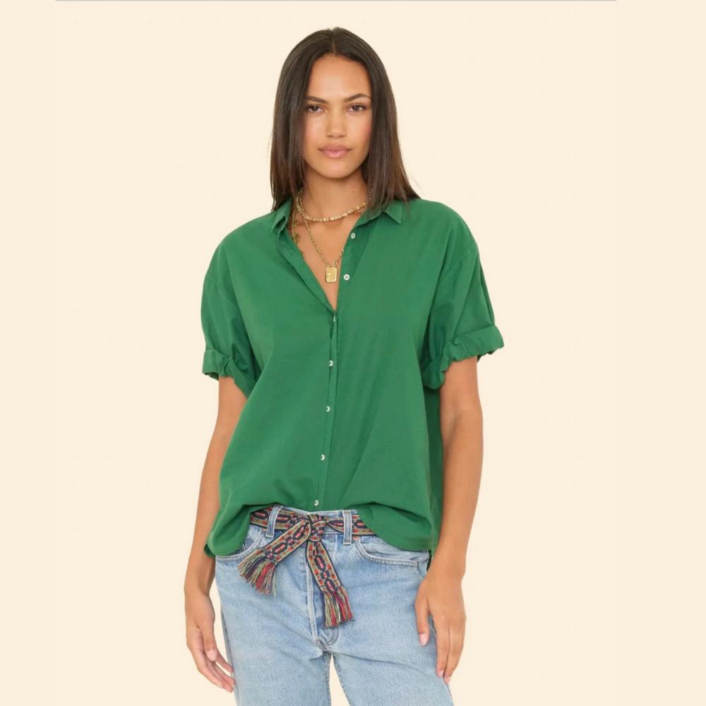 Xirena Channing Shirt - Mint Leaf