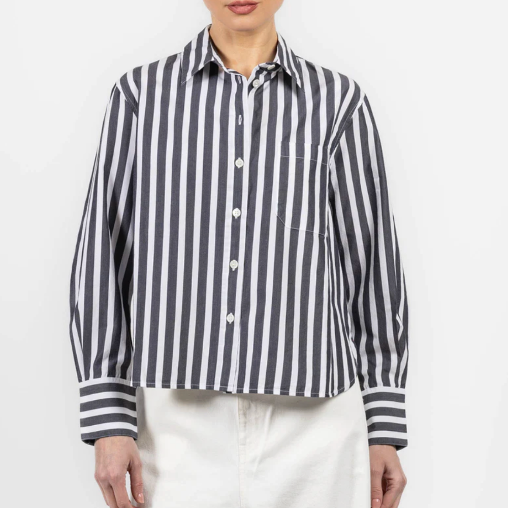 Xirena Monroe Shirt - Ink Stripe