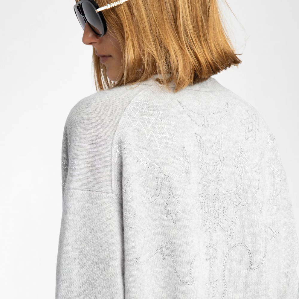 Zadig & Voltaire Mirkaz Cardigan - Gris Chine