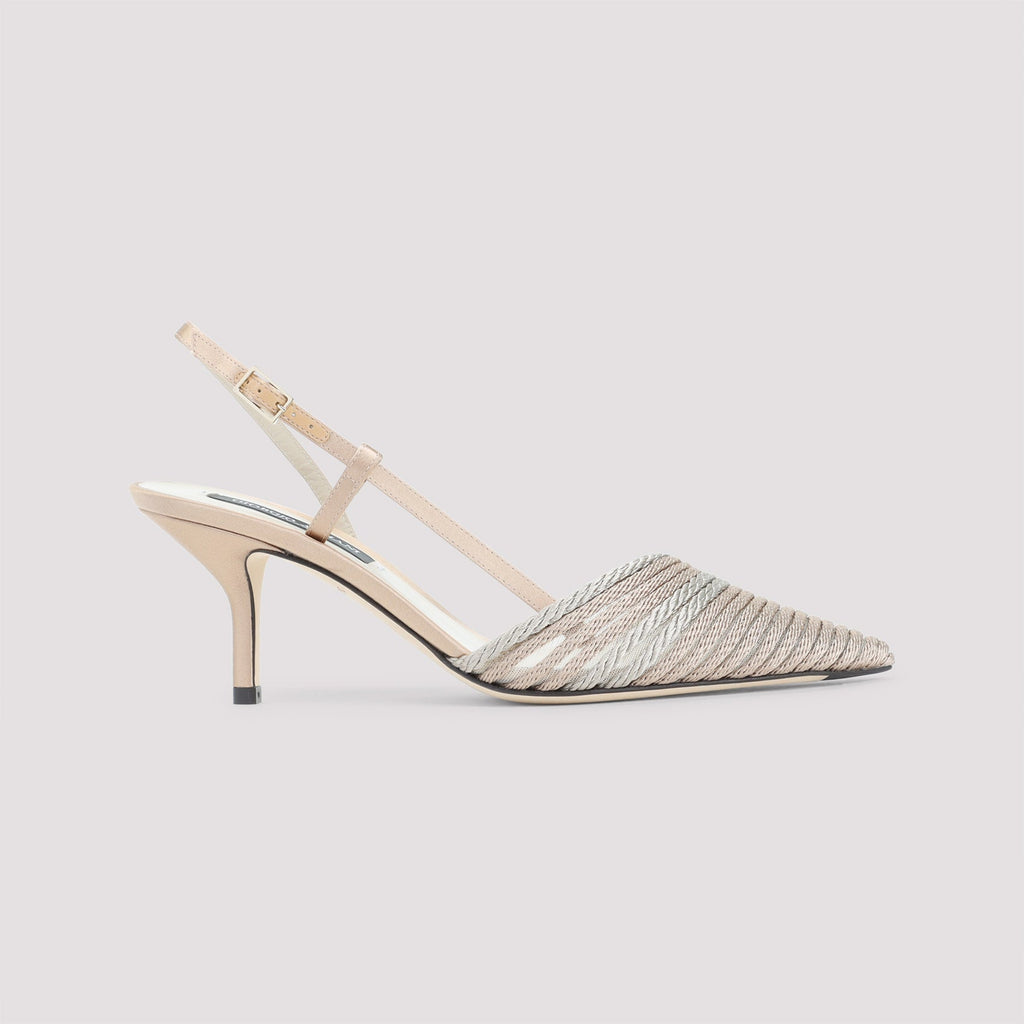 Satin Slingback