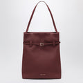 Tote Du Jour burgundy suede tote bag