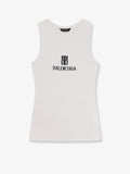 Ribbed viscose blend tank top