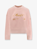 Cotton sweatshirt with Logo patch