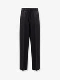 Viscose and wool trousers