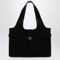 Black Cambon Cabas bag in suede leather