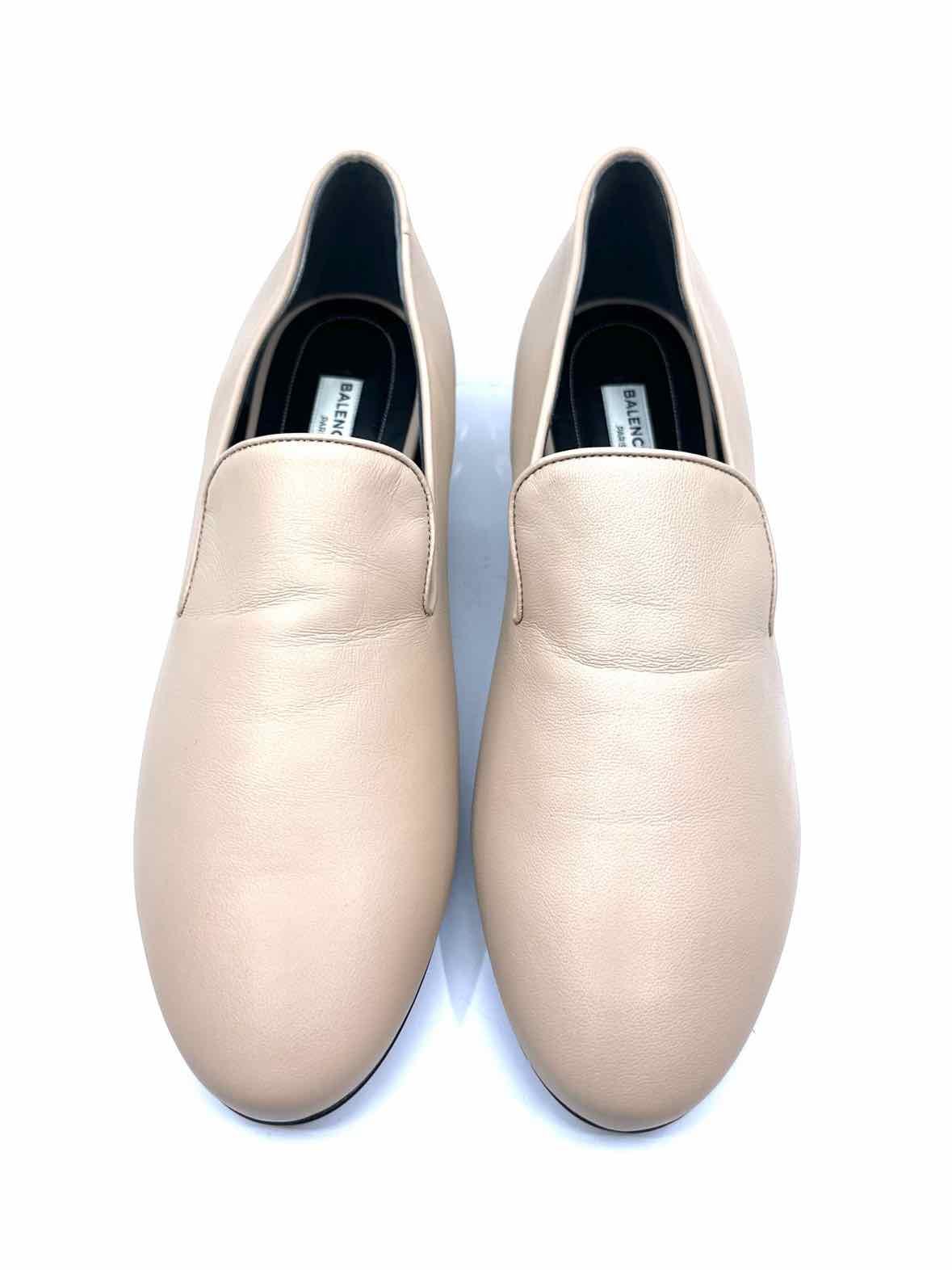 BALENCIAGA Size 10 Beige Loafers