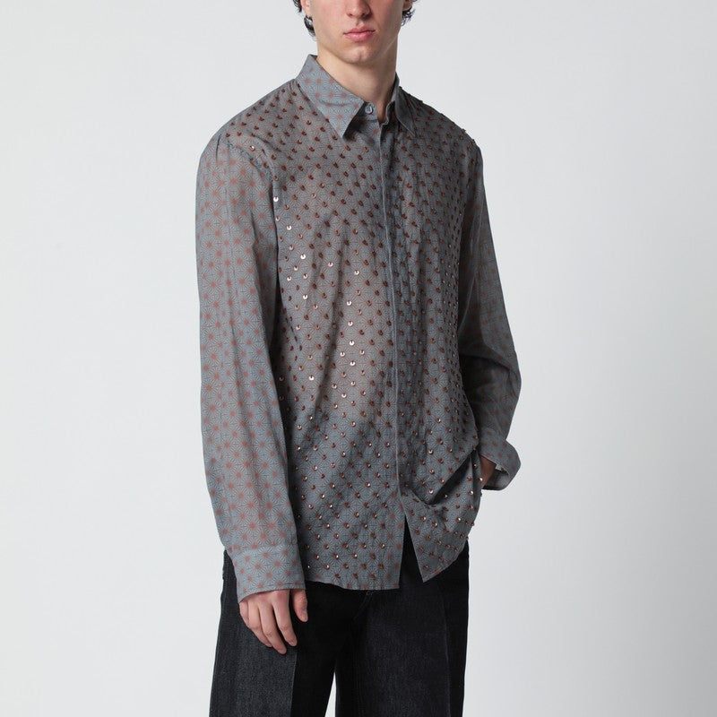 Grey shirt with sequins