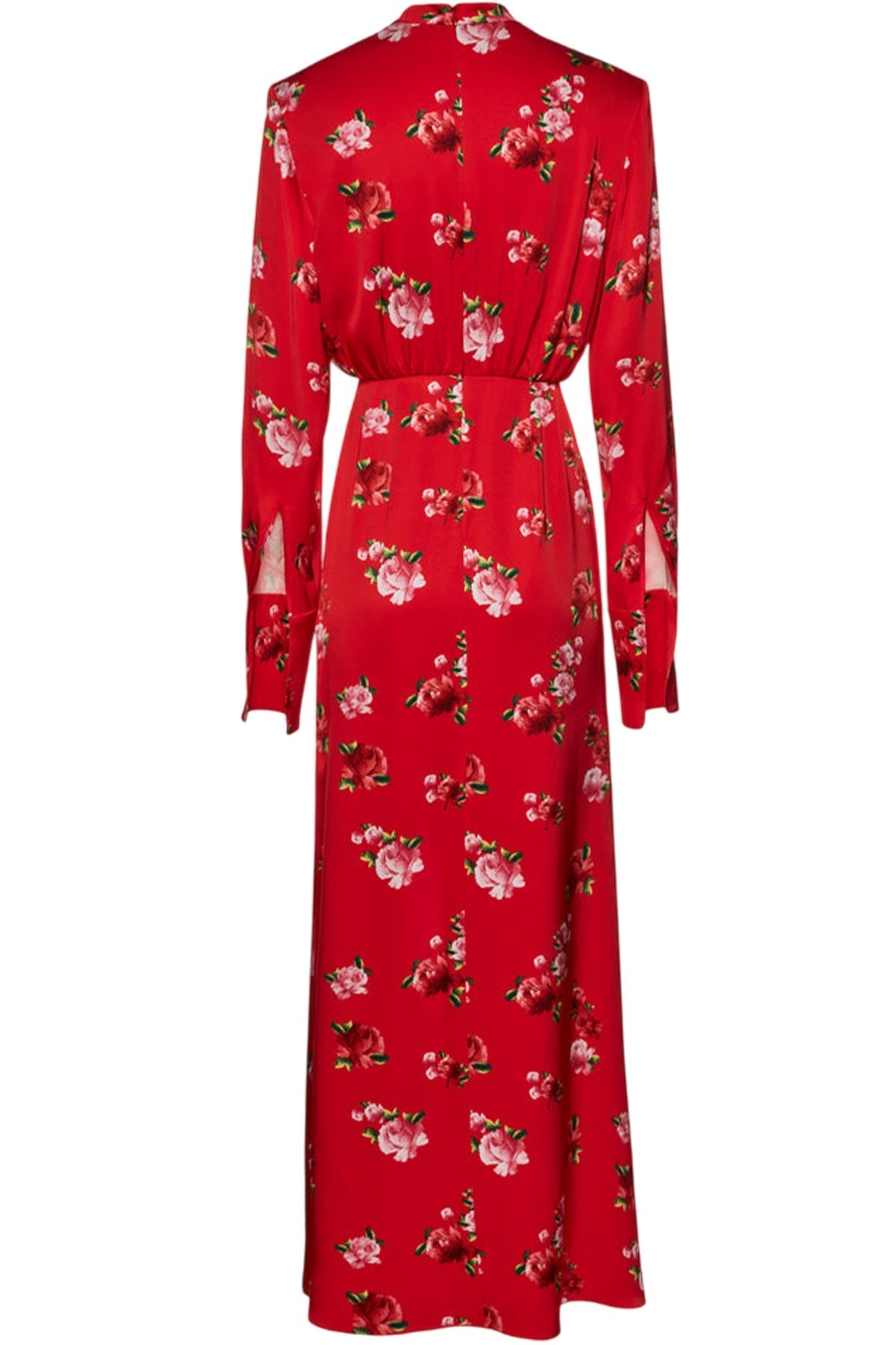 SILK ROUND NECK GOWN