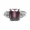14K Tourmaline Diamond Ring