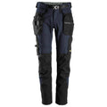 Snickers 6972  FlexiWork, Work Trousers+ Detachable Holster Pockets Navy Blue 33" Waist - 30" Leg