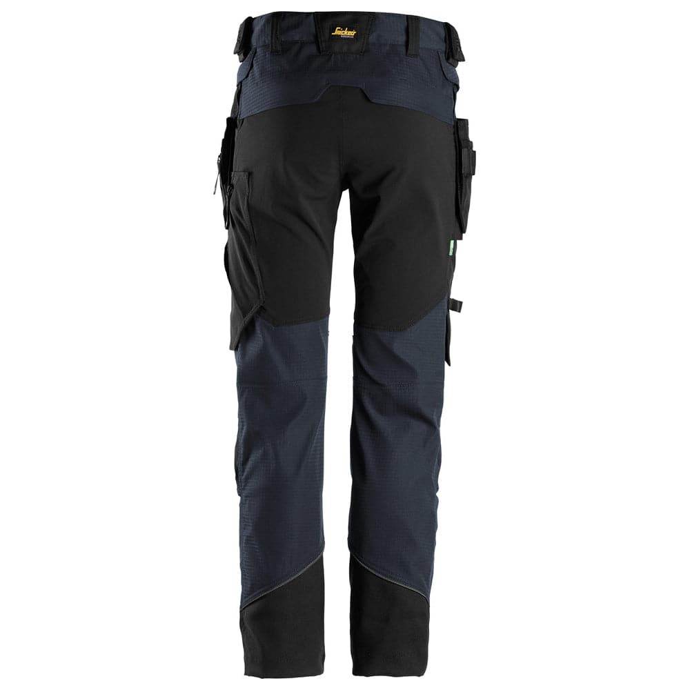 Snickers 6972  FlexiWork, Work Trousers+ Detachable Holster Pockets Navy Blue / 36" Waist - 32" Leg