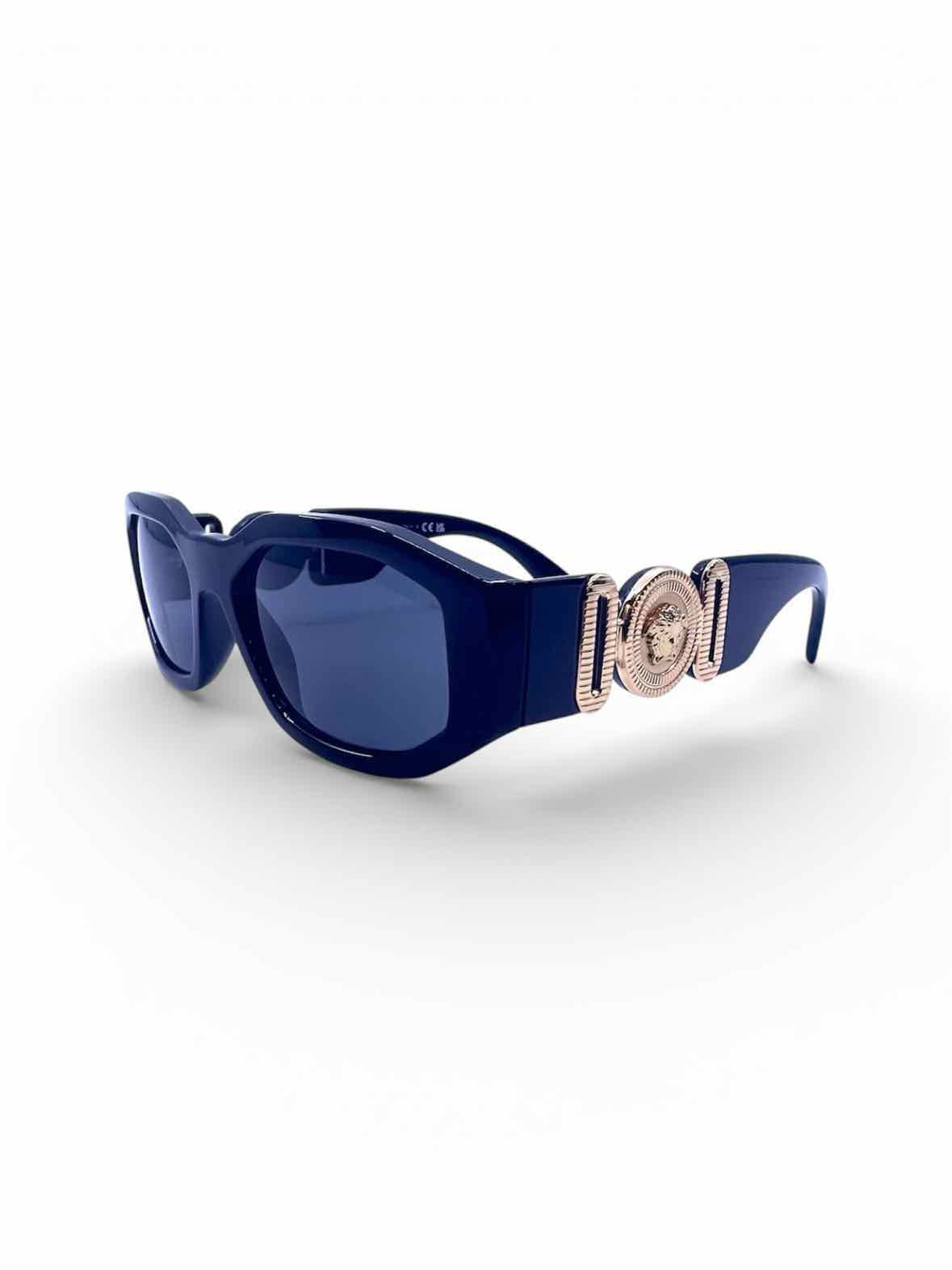 VERSACE Black Rectangle Sunglasses