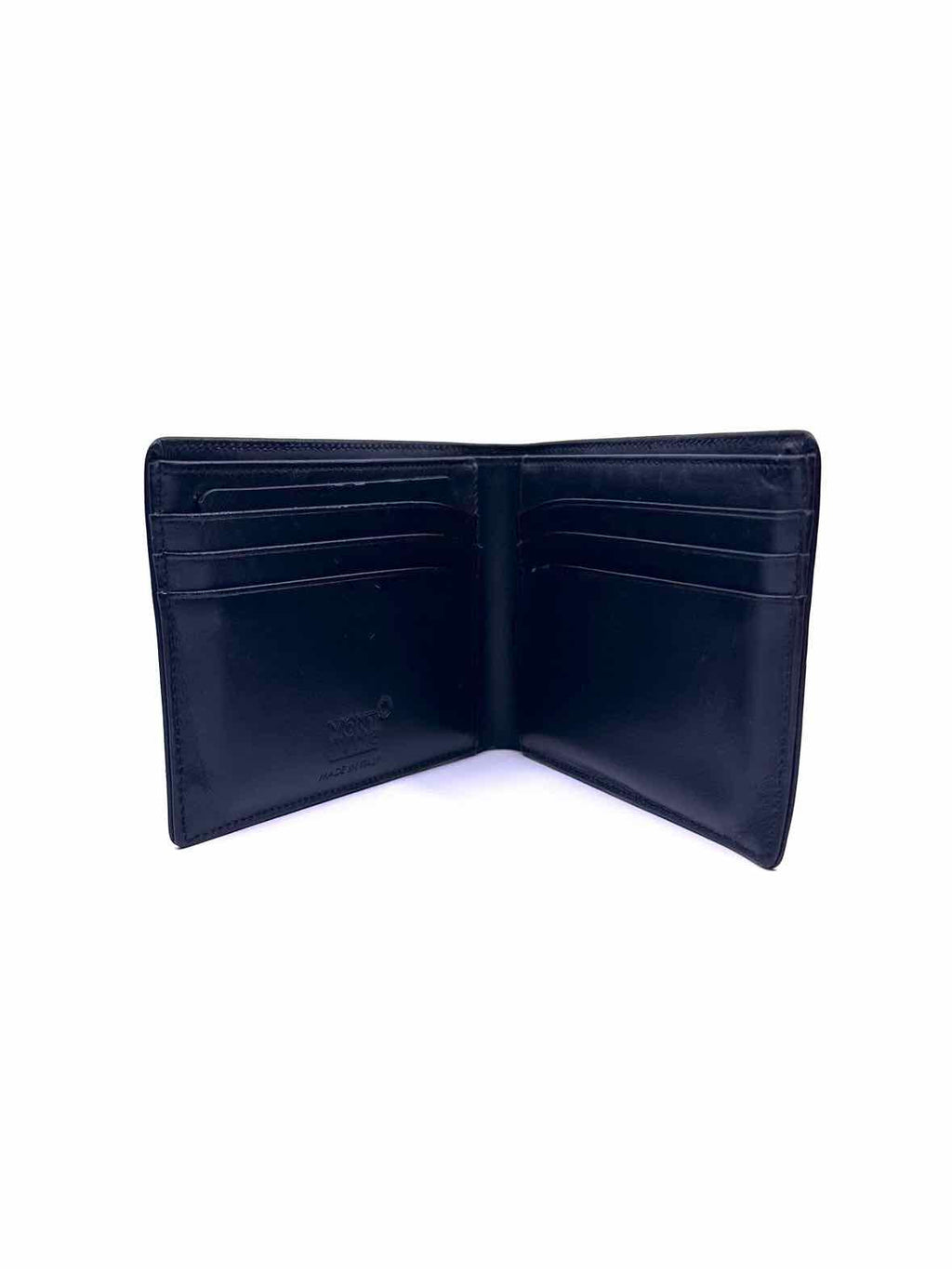 MONT BLANC Black Leather Solid Wallet