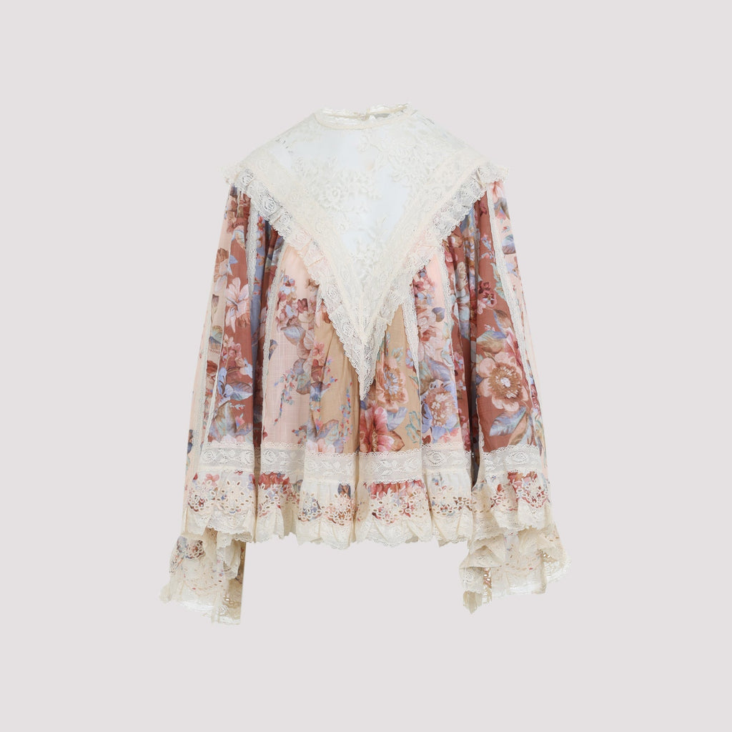 Awaken Lace Trim Blouse