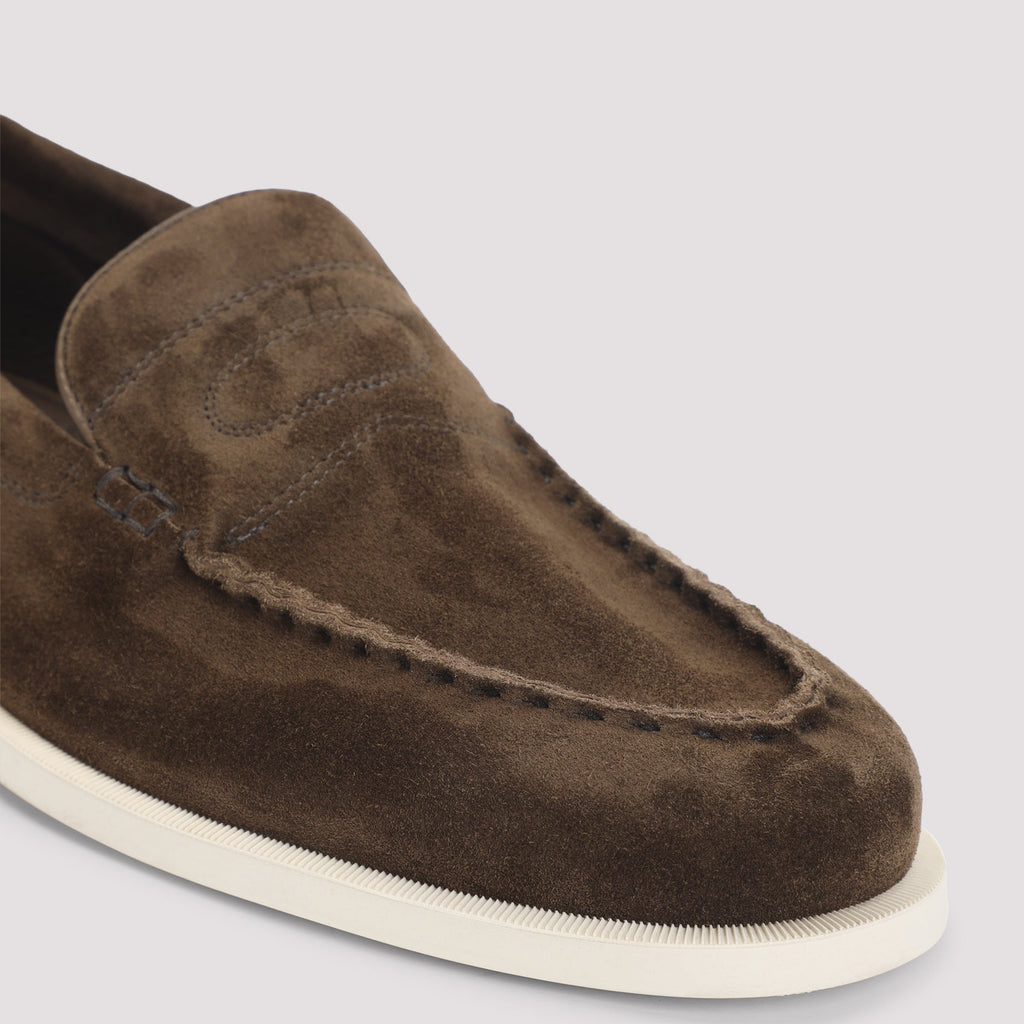 Pace Suede Oval Flexi Loafers