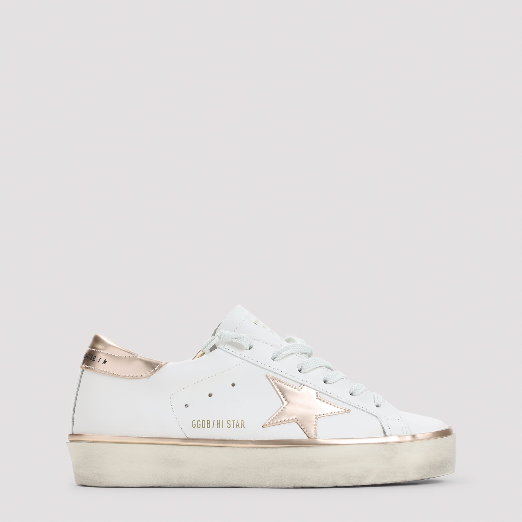 White Cow Leather Hi Star Sneakers