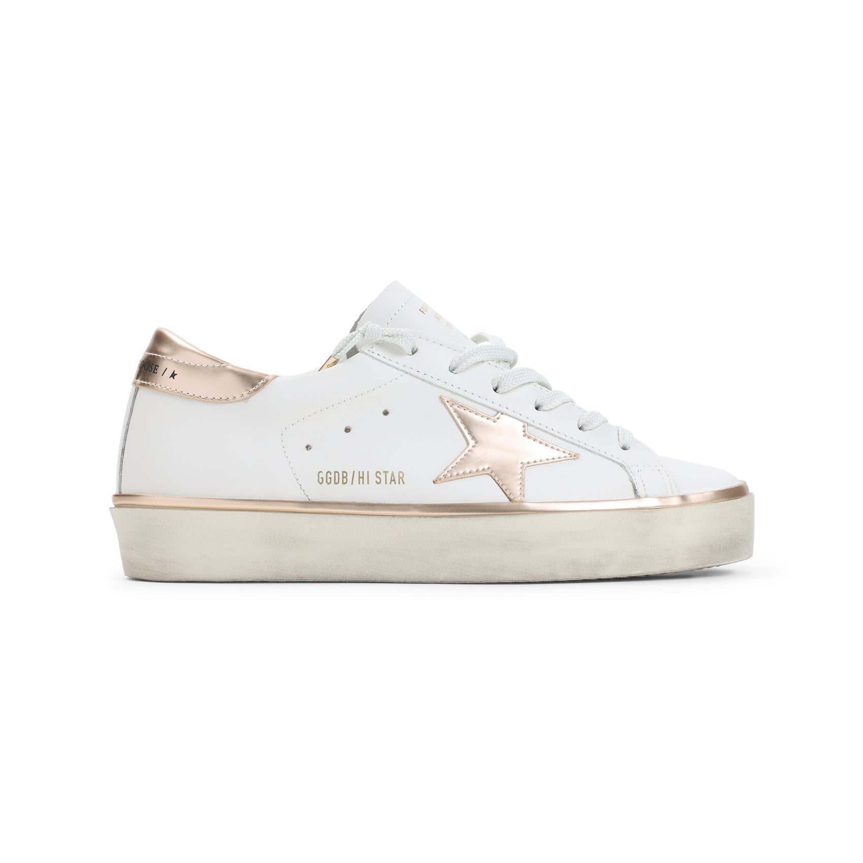 White Cow Leather Hi Star Sneakers
