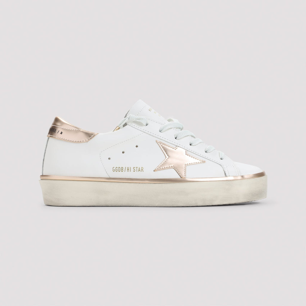 White Cow Leather Hi Star Sneakers