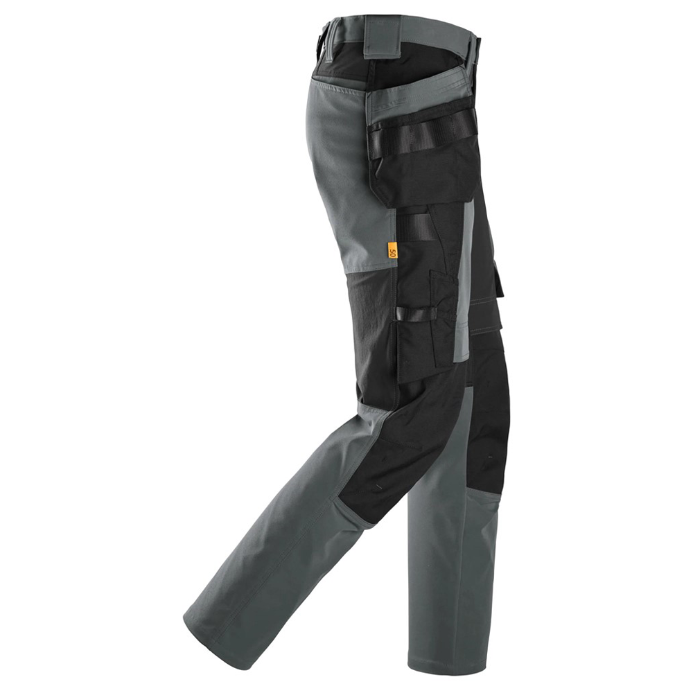 Snickers 6218 AllroundWork Holster Pocket 4-Way Stretch Trousers Steel Grey