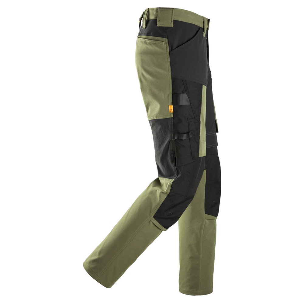 Snickers 6318 AllroundWork 4-Way Stretch Trousers Khaki Green