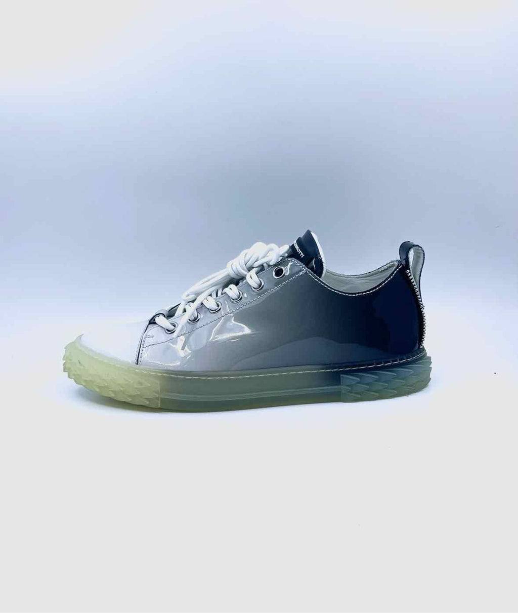 GIUSEPPE ZANOTTI Size 42 Grey, White Men's Sneakers