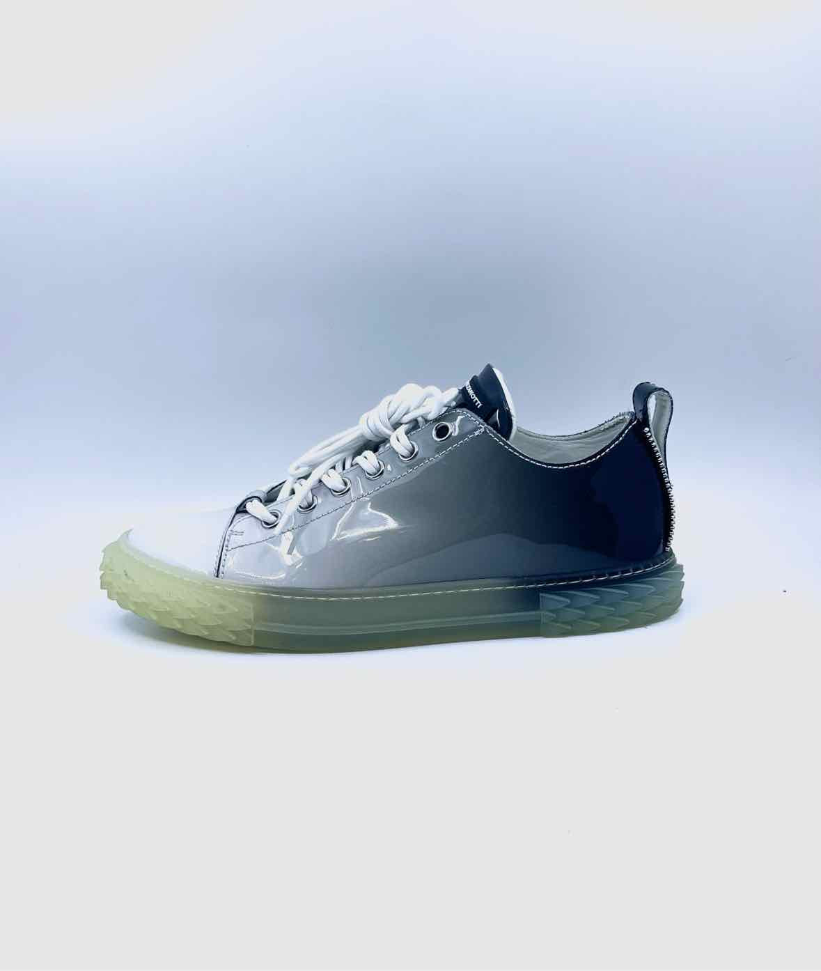 GIUSEPPE ZANOTTI Size 42 Grey, White Men's Sneakers