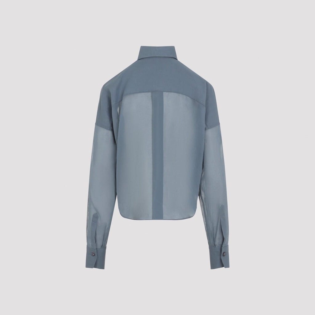 Blue Cotton Blouse