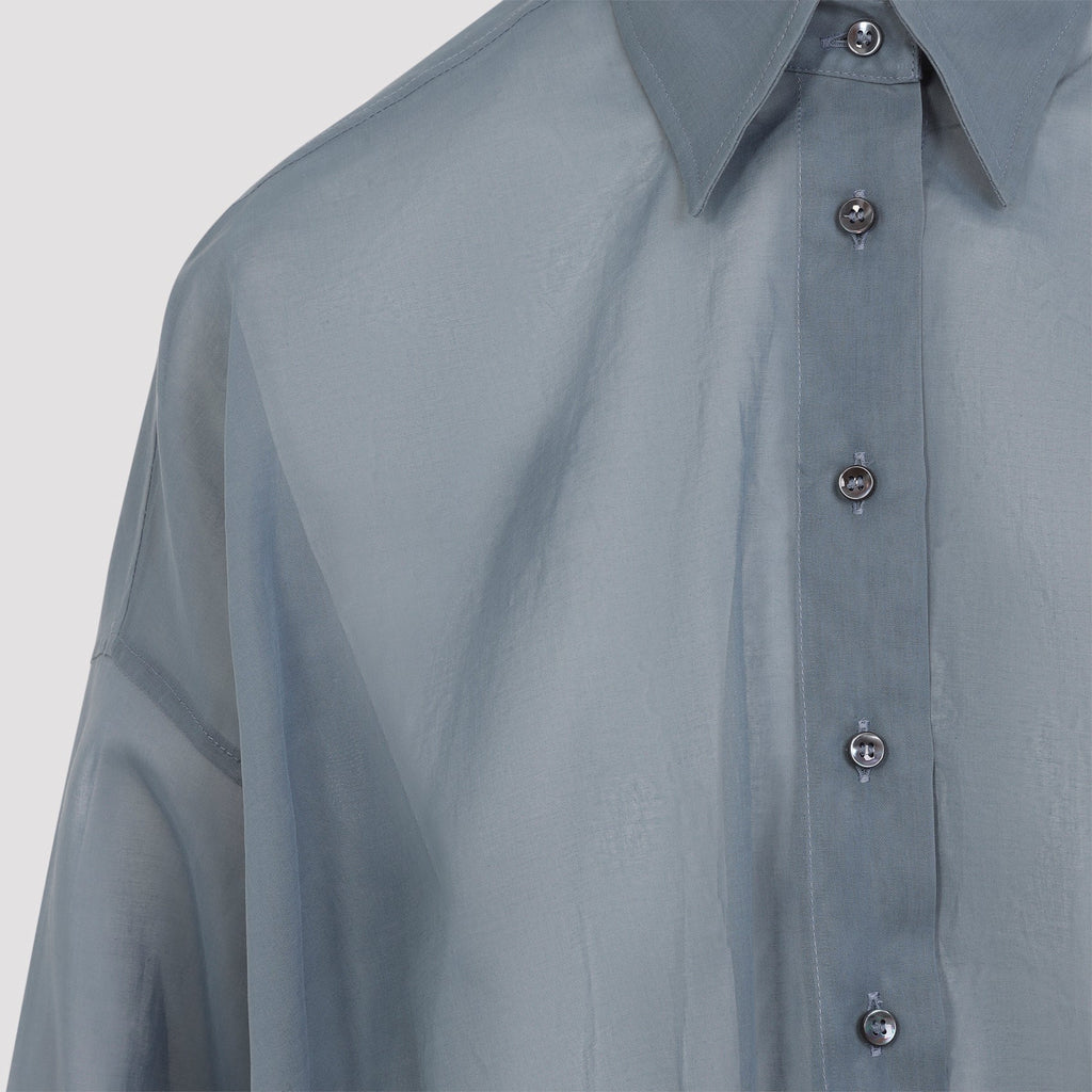 Blue Cotton Blouse