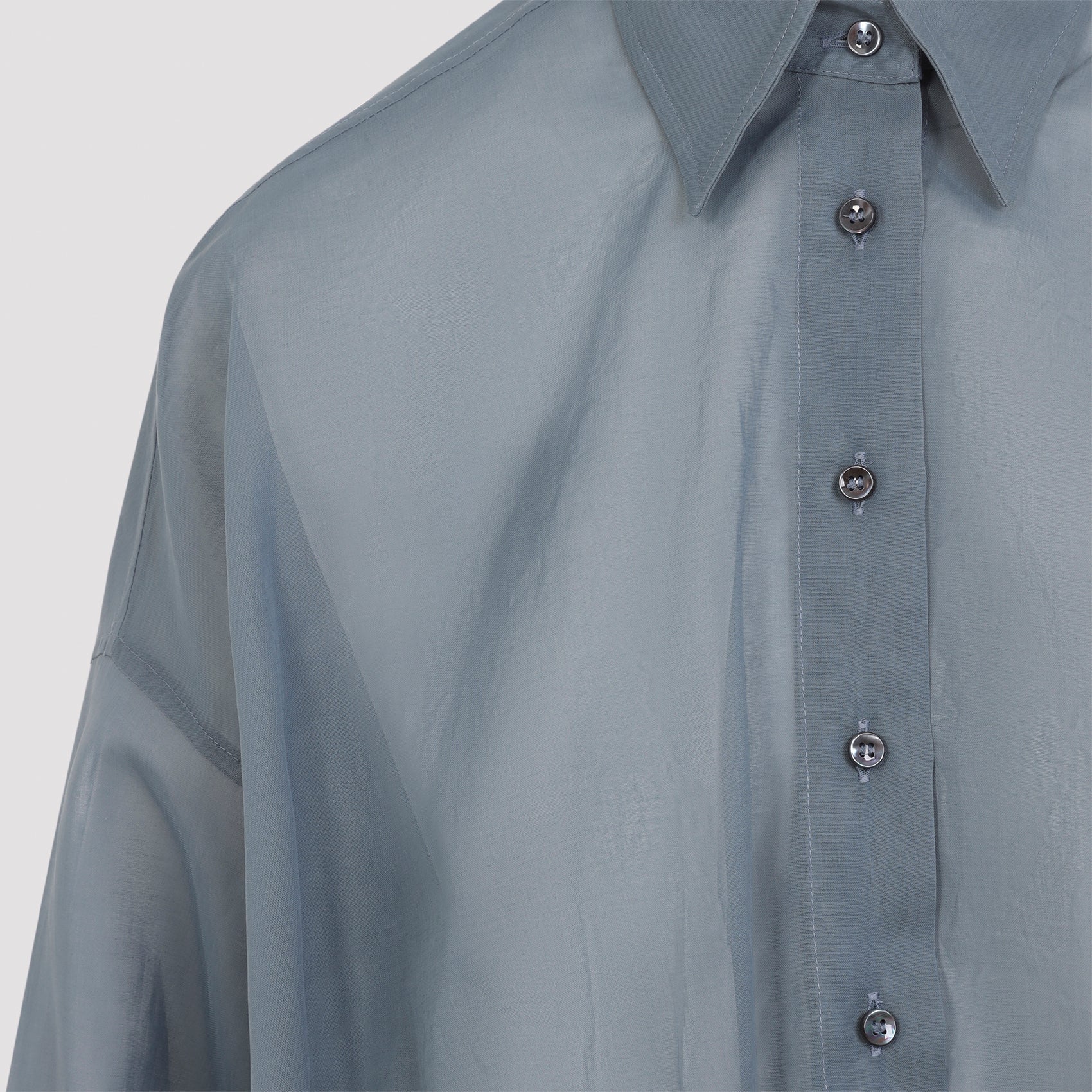 Blue Cotton Blouse
