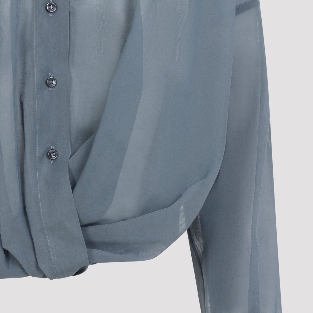 Blue Cotton Blouse