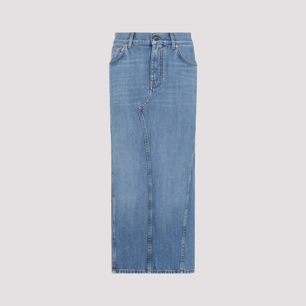 Cotton Midi Skirt