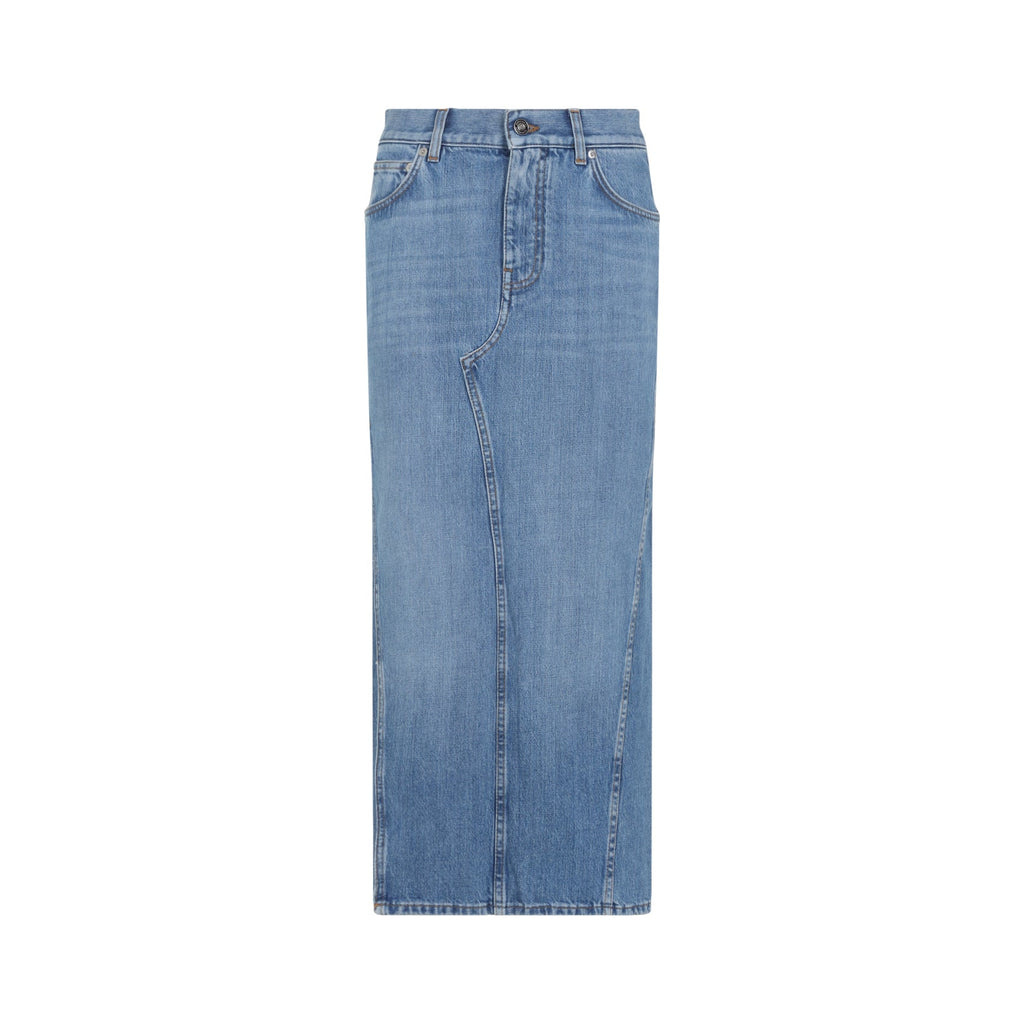 Cotton Midi Skirt