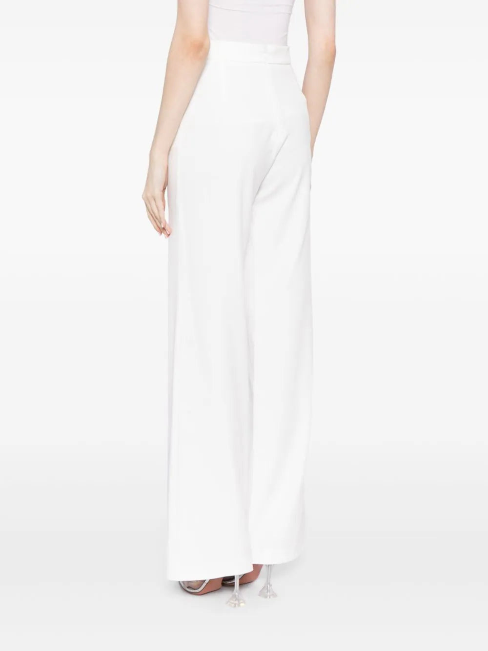 Crepe straight fit, classic pants