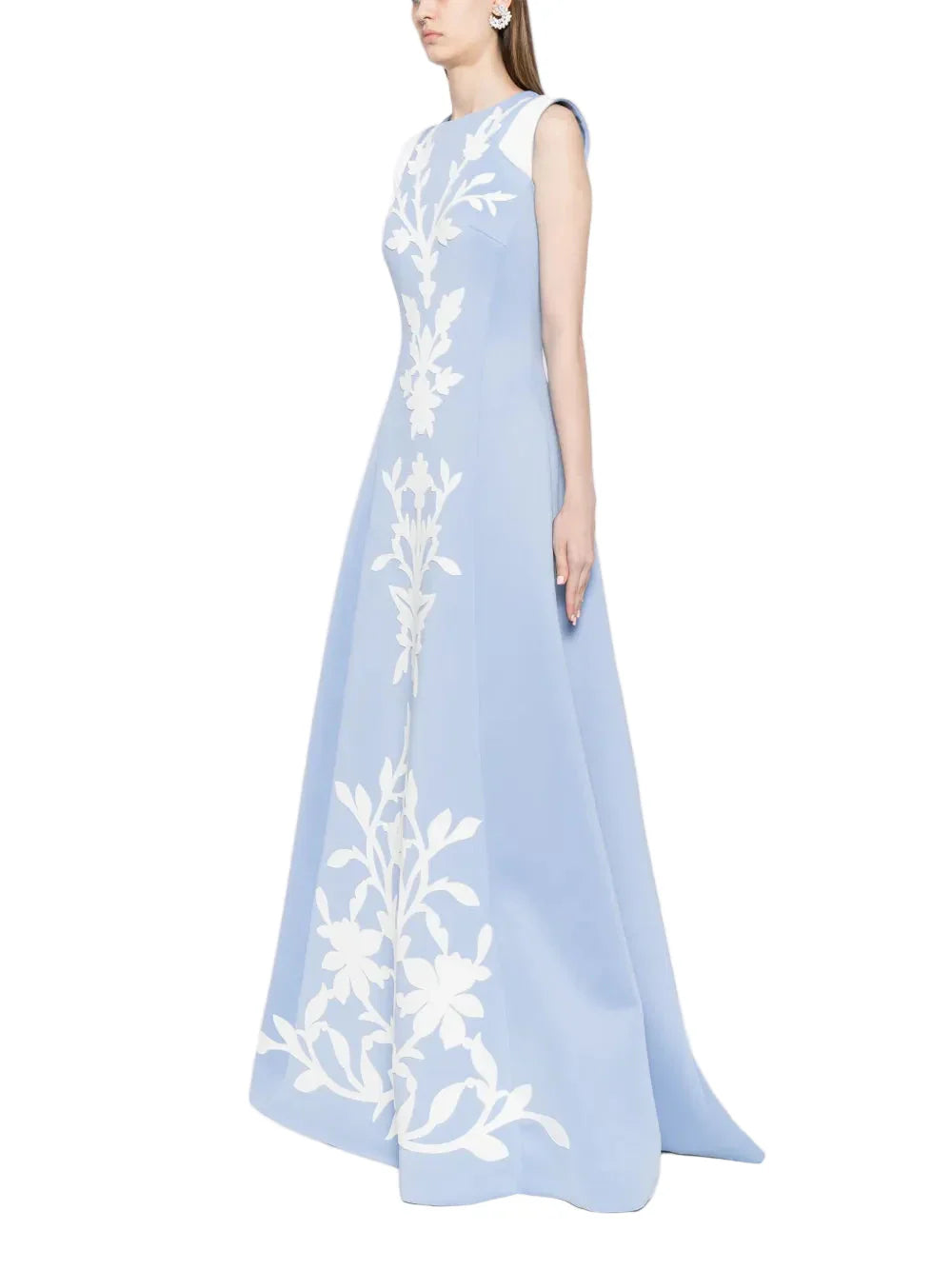 NEOPRENE DRESS WITH MATCHING EMBROIDERY