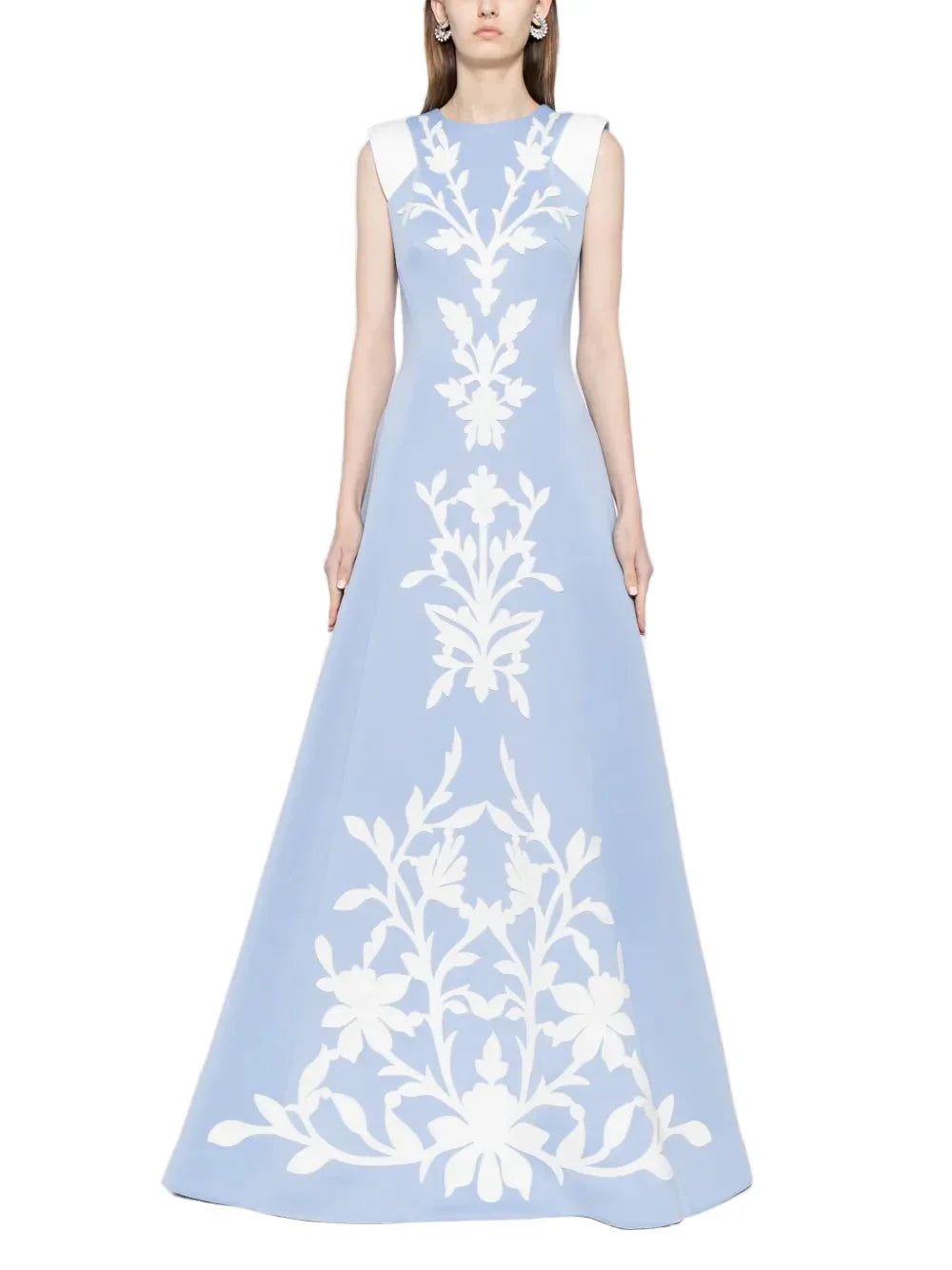 NEOPRENE DRESS WITH MATCHING EMBROIDERY