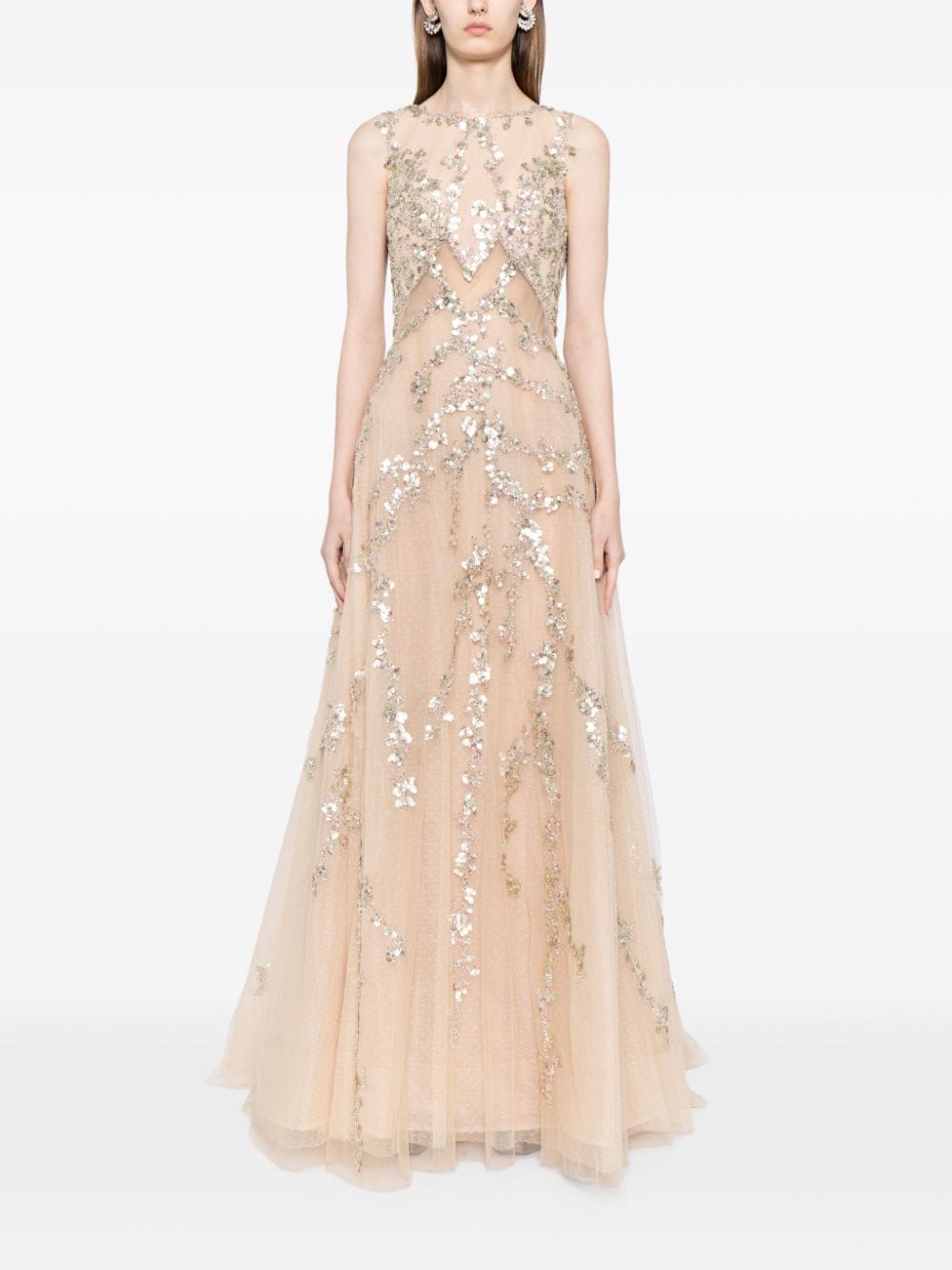 TULLE DRESS WITH BEADING
