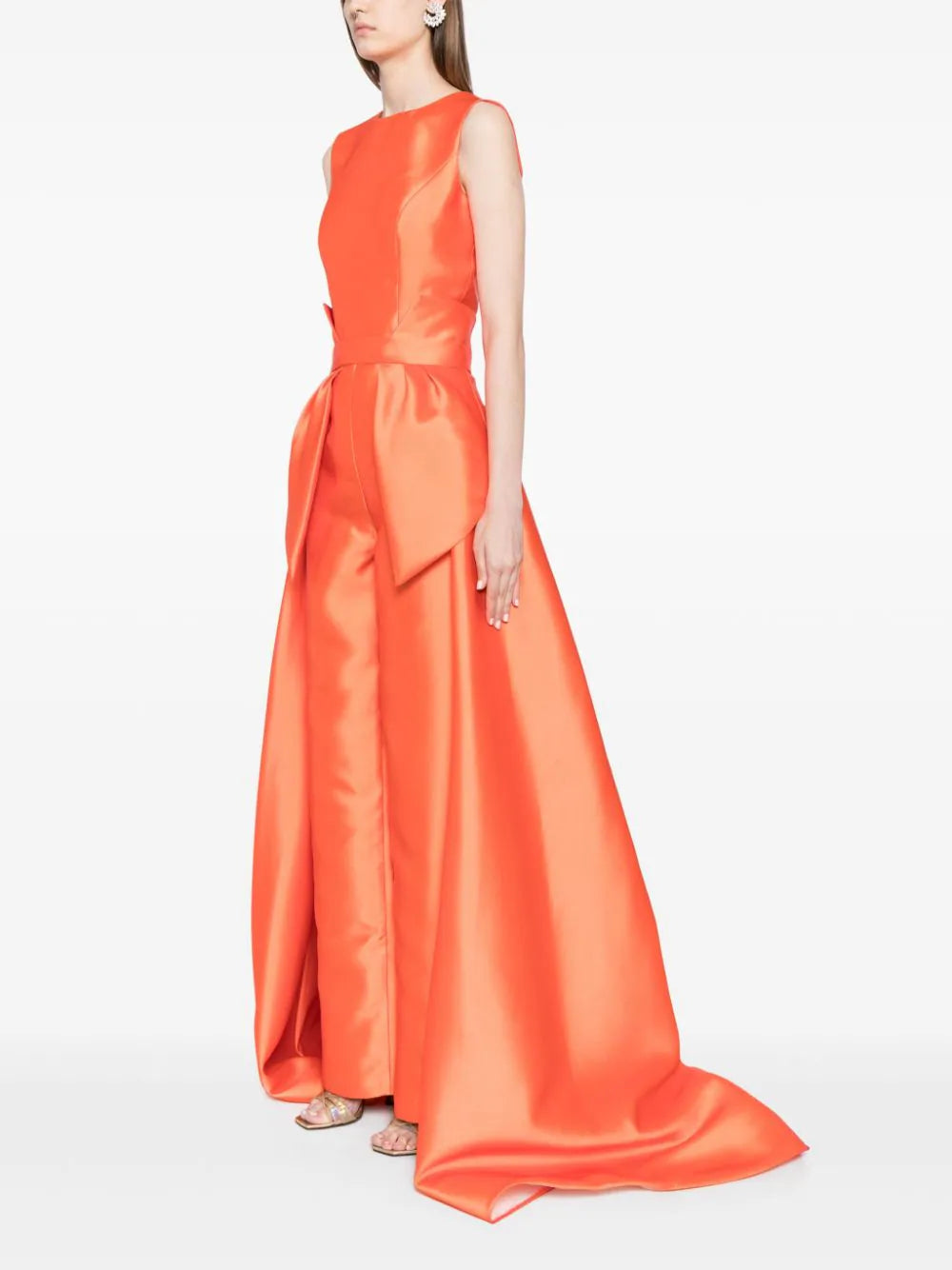 MIKADO CLASSIC JUMPSUIT WITH DETACHABLE OVERSKIRT