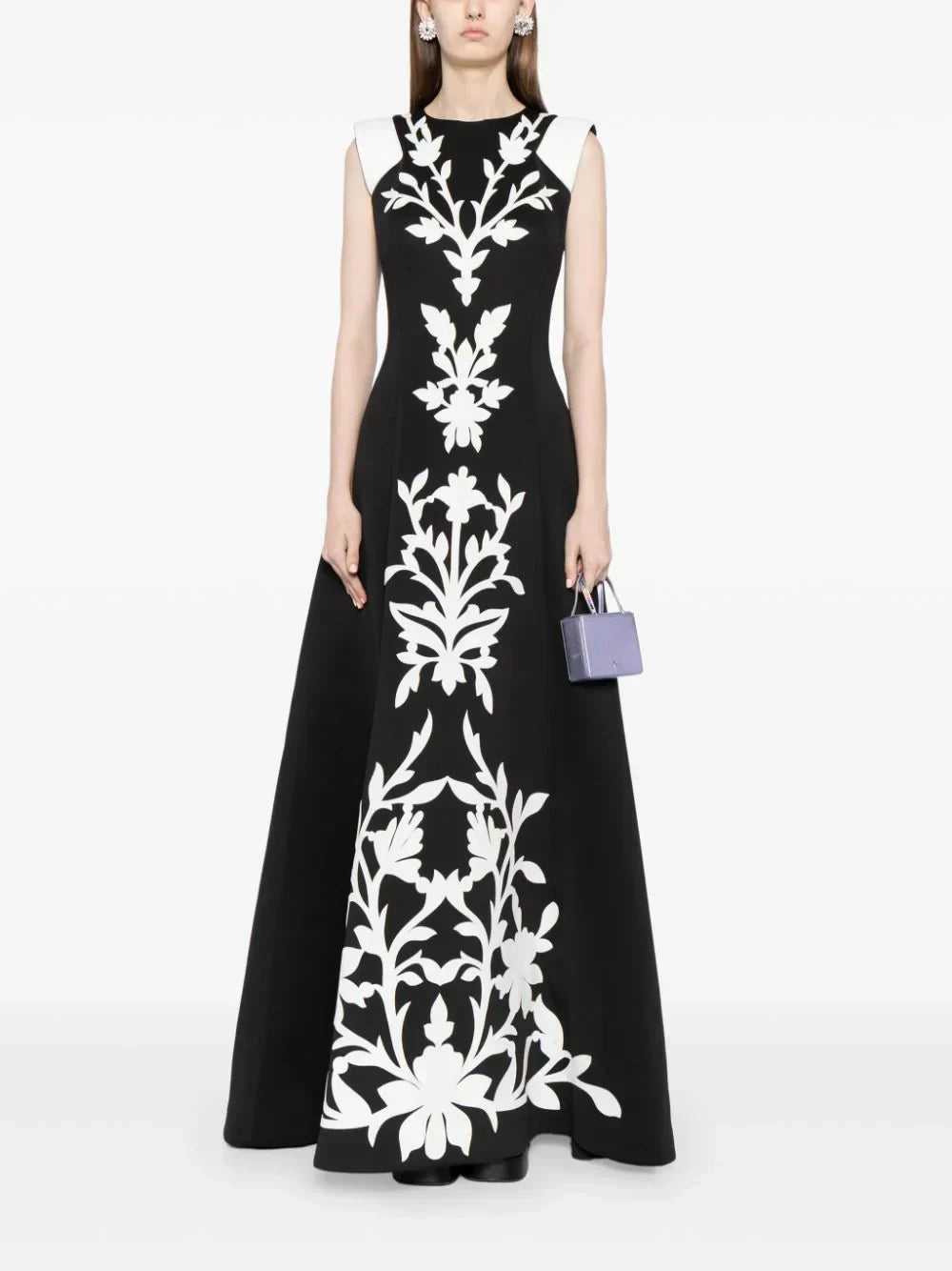 NEOPRENE DRESS WITH MATCHING EMBROIDERY