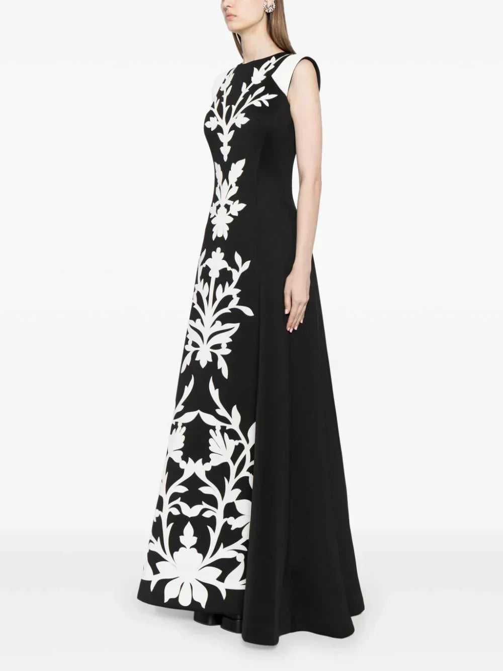 NEOPRENE DRESS WITH MATCHING EMBROIDERY