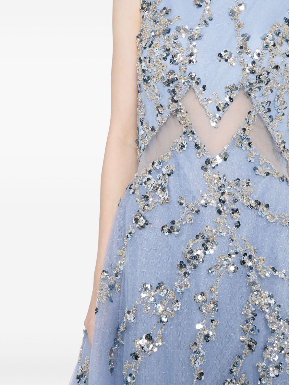TULLE DRESS WITH BEADING