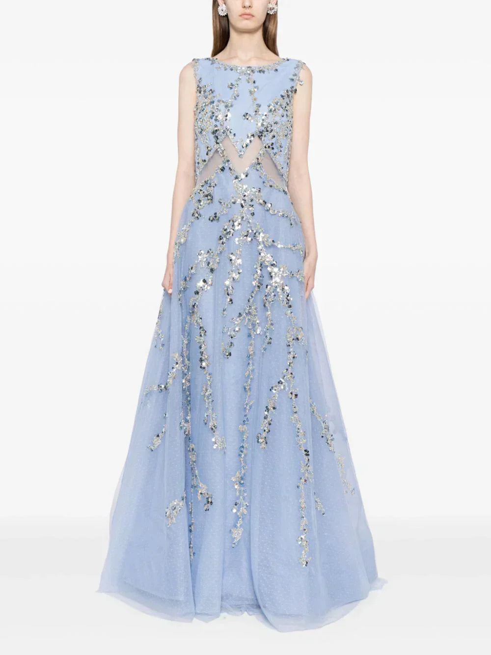 TULLE DRESS WITH BEADING