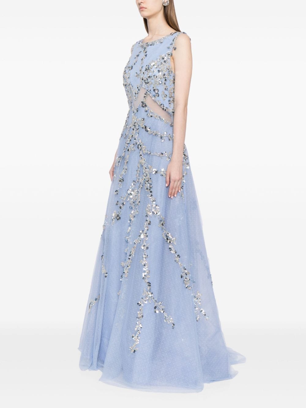 TULLE DRESS WITH BEADING
