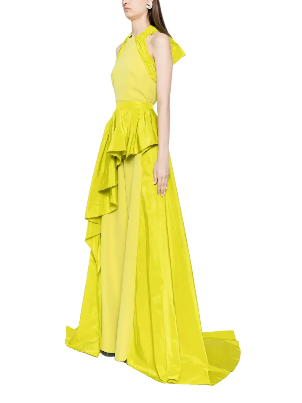 DETACHABLE OVERSKIRT SLEEVELESS JUMPSUIT