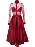 LACE PLEATED PLAYSUIT