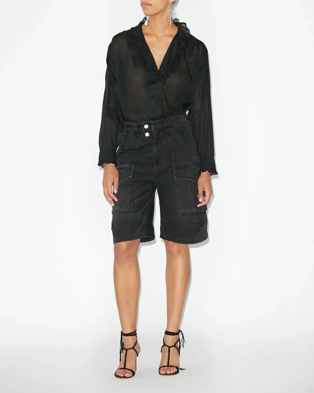 Marant Etoile Pamias Top in Black