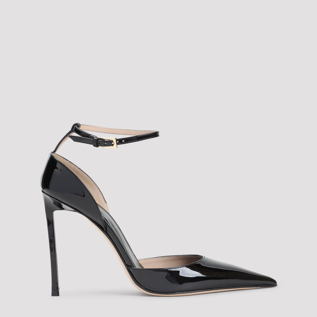 Black Calf Leather Pumps